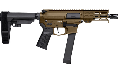 CMMG Banshee MkGs 9mm semi-auto handgun with 5-inch barrel and RipBrace