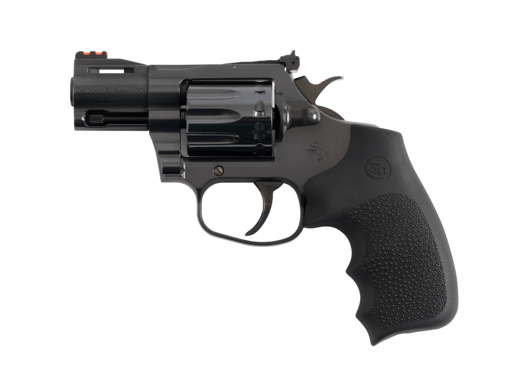 Colt King Cobra .22 LR revolver with 2-inch blued barrel and black grip