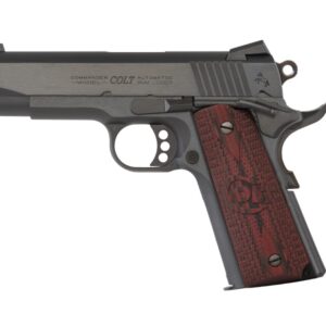 Colt Combat Commander 9mm Luger semi-auto handgun with blued finish and G10 grips