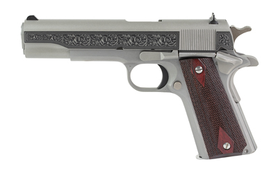 Colt 1911C Govt .38 Super Auto 5-inch engraved semi-automatic handgun