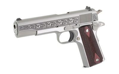 Colt 1911C Govt .38 Super Auto 5 in STS Engravd - Centurion Armament Co Colt 1911C Govt .38 Super Auto 5-inch engraved semi-automatic handgun