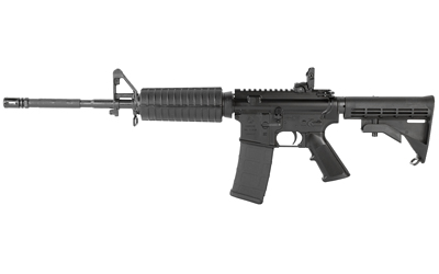 Colt CR6920 M4 Carbine rifle in matte black with 16.1-inch barrel and collapsible stock