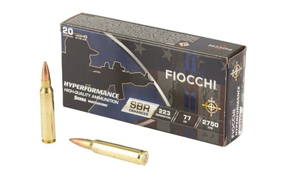 Fiocchi Hyperformance SBR .223 REM/5.56 NATO boat tail hollow point