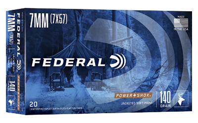 FED PWRSHK 7MMMAU 140GR SP 20/200 - Centurion Armament Co FED PWRSHK 7MMMAU 140GR SP 20/200