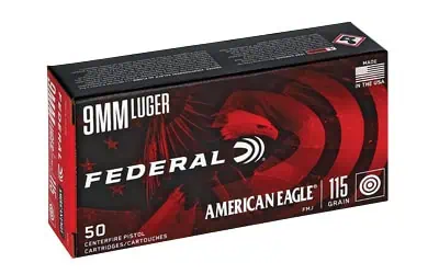 Federal Ammunition American Eagle 9mm full metal jacket