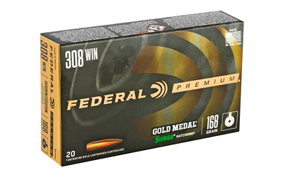 FED GOLD MDL 308WN 168GR BTHP 20/200 - Centurion Armament Co FED GOLD MDL 308WN 168GR BTHP 20/200