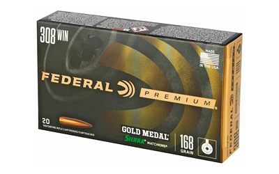 FED GOLD MDL 308WN 168GR BTHP 20/200 - Centurion Armament Co FED GOLD MDL 308WN 168GR BTHP 20/200