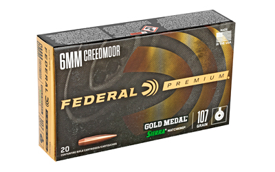 FED GOLD MDL 6MMCRD 107GR SMK 20/200 - Centurion Armament Co FED GOLD MDL 6MMCRD 107GR SMK 20/200