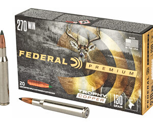 FED PRM 270WIN 130GR TRPHY COPPER 20 - Centurion Armament Co FED PRM 270WIN 130GR TRPHY COPPER 20