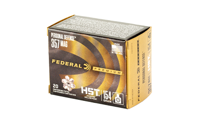 FED PRM 357MAG 154GR HST JHP 20/200 - Centurion Armament Co FED PRM 357MAG 154GR HST JHP 20/200