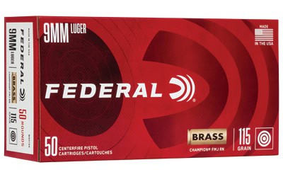 Federal Ammunition Champion 9mm full metal jacket