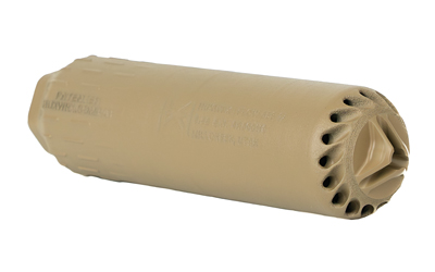 HUXWRX FLOW 556 Ti FDE suppressor with included 1/2x28 flash hider