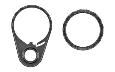 LANTAC RPS END PLATE & CASTLE NUT - Centurion Armament Co Lantac USA RPS black castle nut, view 2