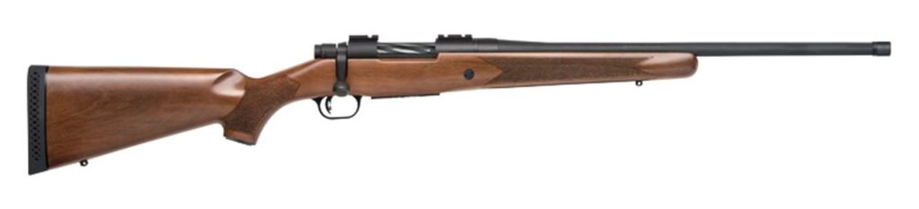 Mossberg Patriot .450 Bushmaster bolt action rifle with 20 inch barrel and walnut stock