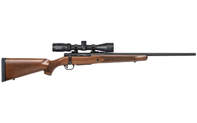 Mossberg Patriot Vortex Scope Combo Rifle, 22 in Walnut - Centurion Armament Co Mossberg Patriot walnut bolt-action rifle with 22-inch fluted barrel and Vortex scope