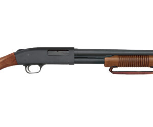 Mossberg 590 Nightstick 12 gauge pump-action firearm with walnut grip and corn cob forend