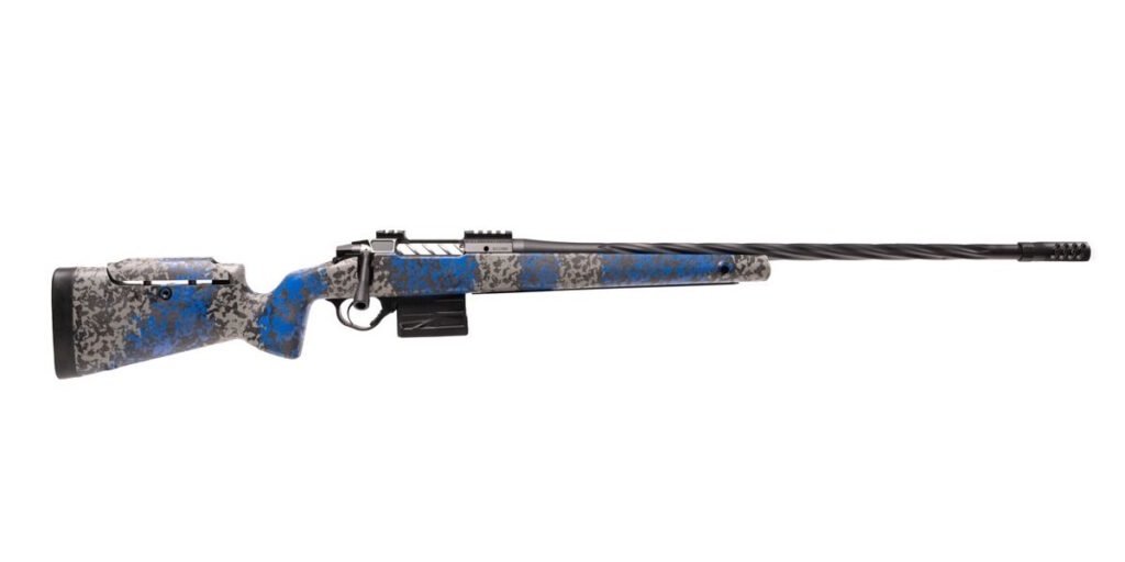Seekins Precision Havak PH3 NRL rifle with 24-inch fluted threaded barrel and Glacier Shadow stock