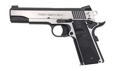 COLT Combat Elite Government .45 ACP handgun with 5-inch barrel and two-tone finish