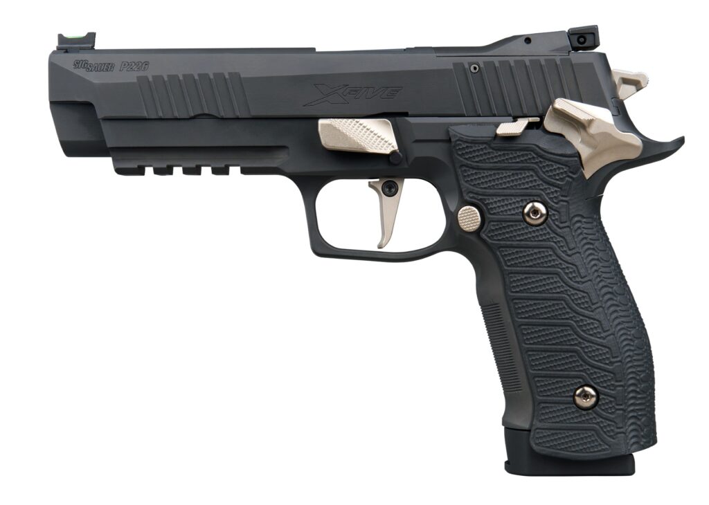 Sig Sauer P226 X-Five Nightmare 9mm handgun with 5-inch barrel and black Nitron finish