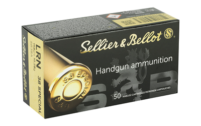 S&B 38SPL 158GR LRN 50/1000 - Centurion Armament Co Sellier & Bellot Pistol .38 Special lead round nose, view 2