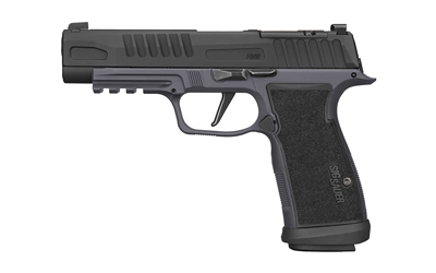 Sig Sauer SIG P365AXG FUSE 9mm semi-auto pistol, black and gray, 4.3-inch barrel