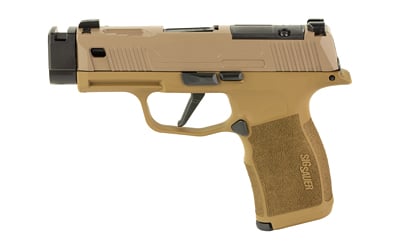 SIG Sauer P365X 9mm semi-auto with Cerakote finish and night sights