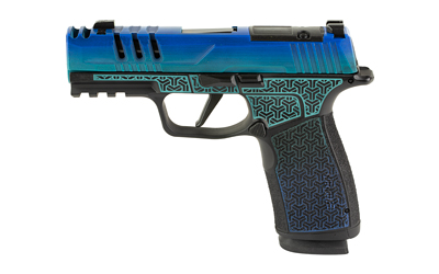 SIG P365 X-MACRO 9mm 3.1-inch 17-round handgun in Galactic June Bug Cerakote