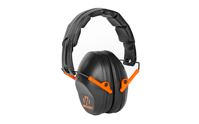 WALKER'S PRO FLDING MUFF BLK/ORG - Centurion Armament Co Walkers Passive black earmuff, view 2