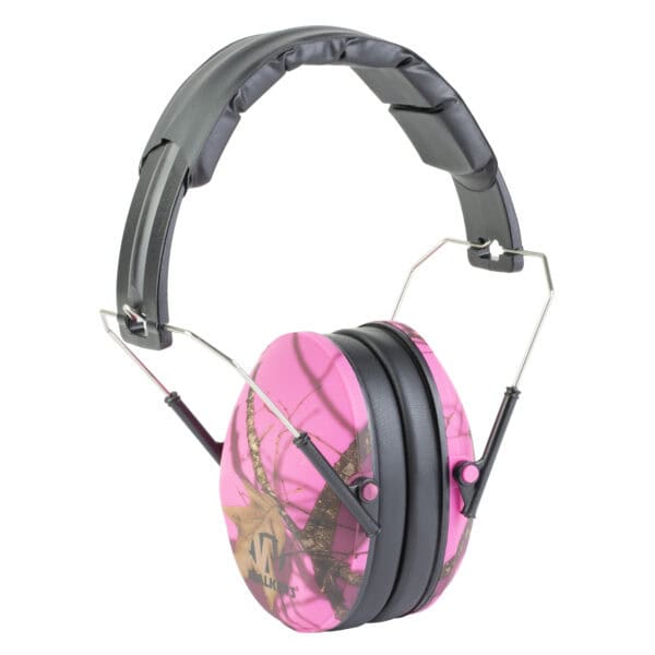 Walkers Low Profile Folding Muff camo earmuff, view 2