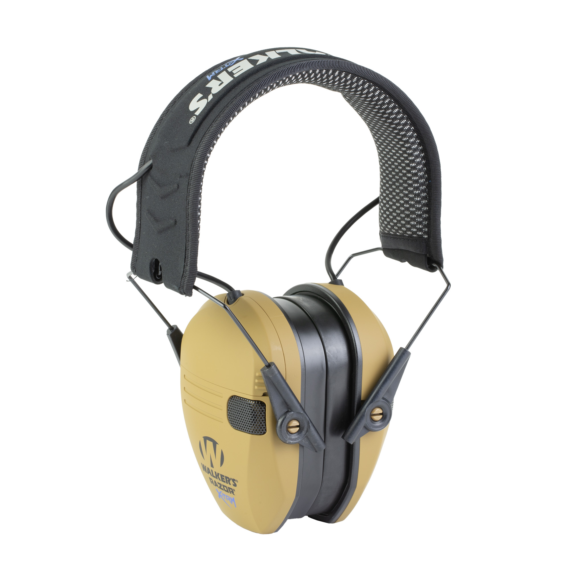 WALKER'S RAZOR X-TRM COOLING PAD BRN - Centurion Armament Co Walkers Razor X-TRM battle brown/black electronic earmuff, view 2