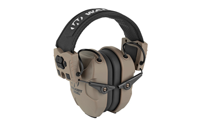 Walkers XCEL flat dark earth electronic earmuff