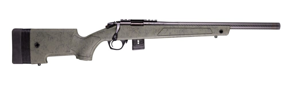 Bergara BMR-X bolt-action sporting rifle with carbon fiber barrel and synthetic stock