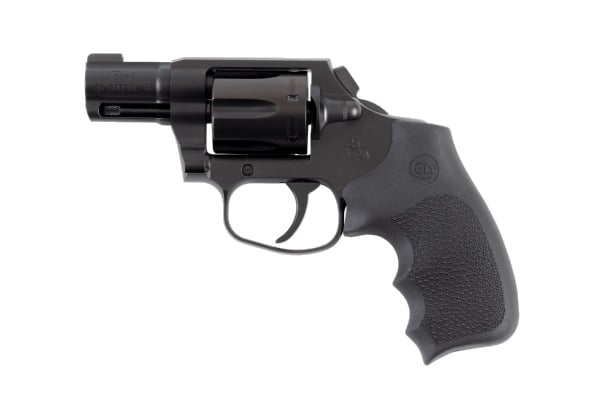 Colt Night Cobra .38 Special +P revolver with black finish and Hogue rubber grip