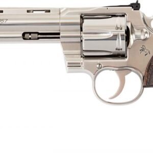 Colt Python .357 Magnum revolver with 6-inch stainless barrel and walnut grips