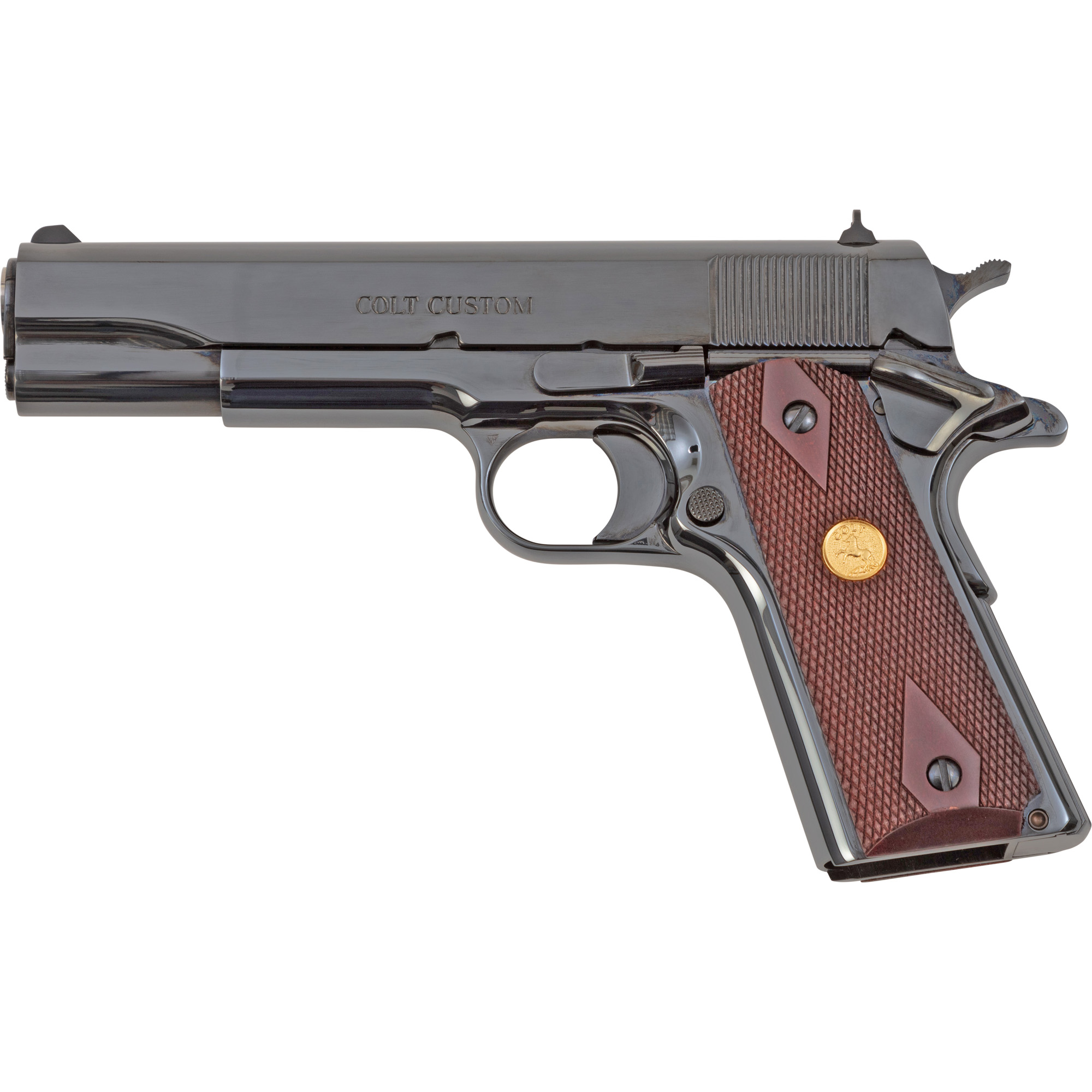 Colt Government Model .38 Super 5-Inch Royal Blue Handgun - Centurion Armament Co Colt Government Model .38 Super handgun with 5-inch Royal Blue barrel and fixed sights