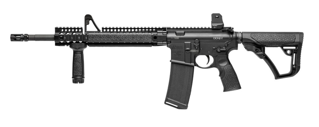 Daniel Defense DDM4 V1 5.56 NATO AR rifle with 16-inch barrel
