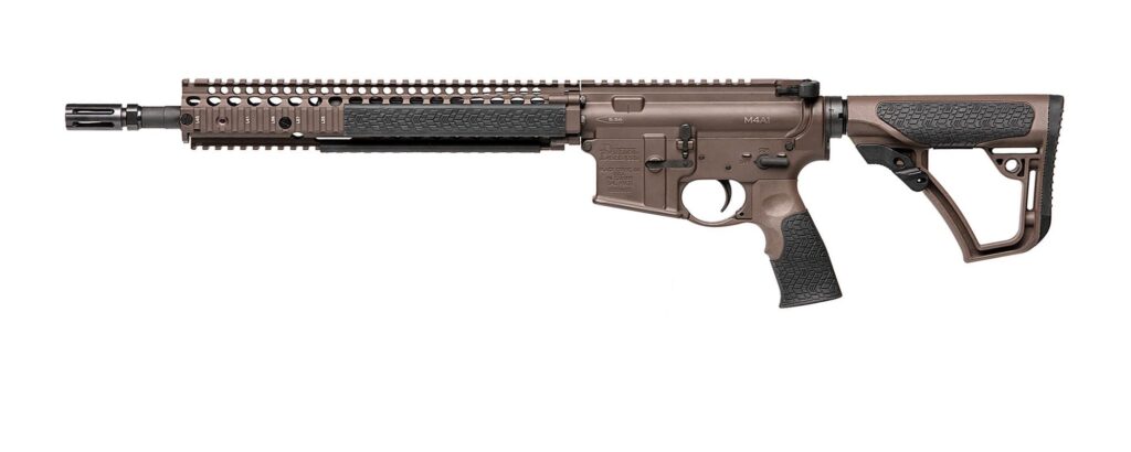 Daniel Defense M4A1 14.5-inch semi-automatic rifle with brown finish