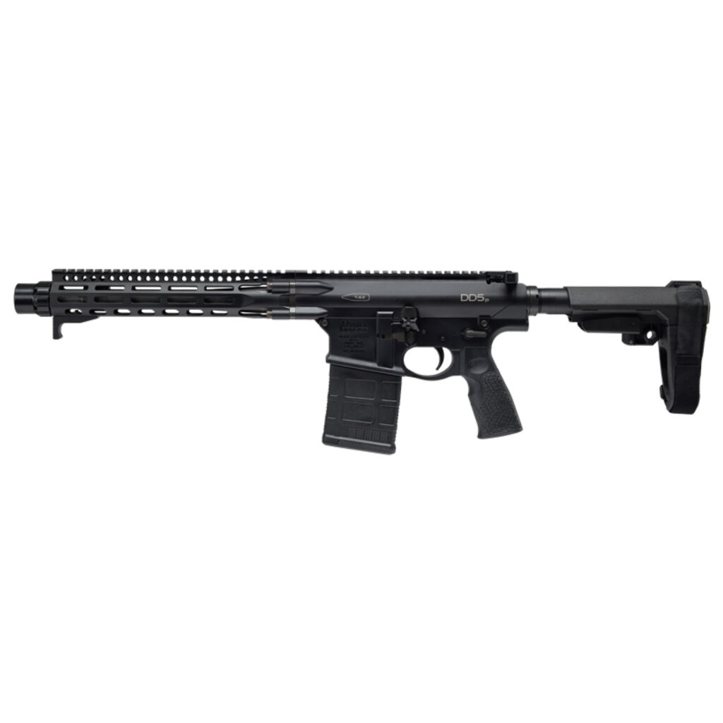 Daniel Defense DD5 P AR pistol with 12.5-inch barrel and black M-LOK handguard