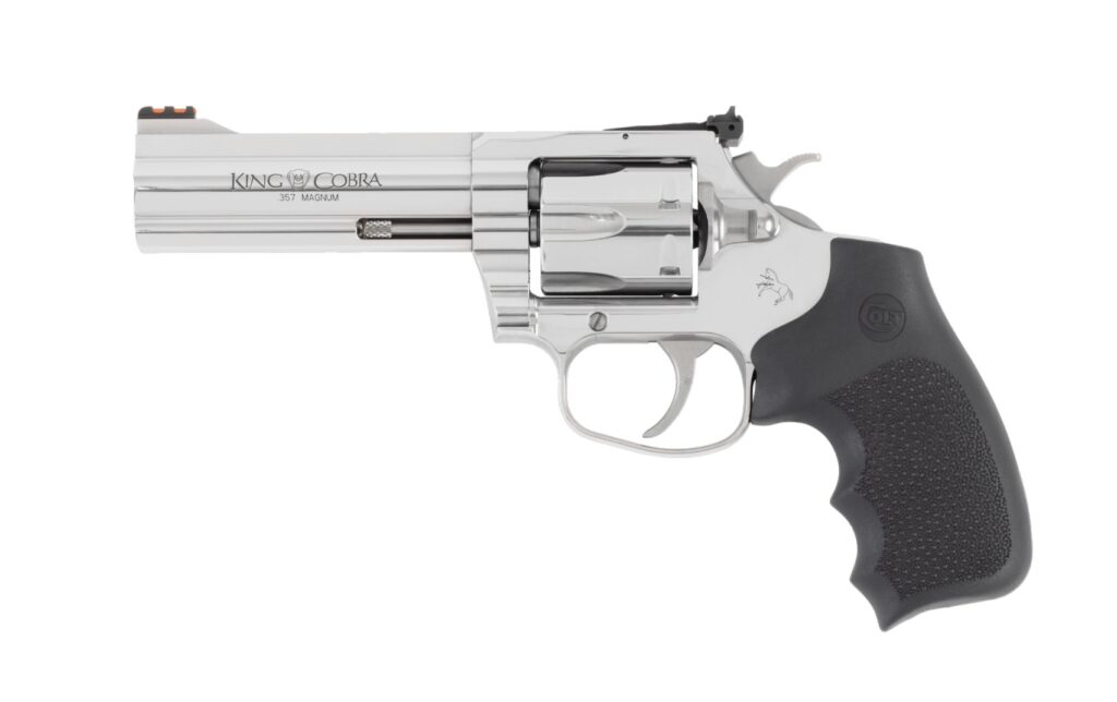 Colt King Cobra Target revolver with stainless finish and rubber grips