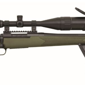 Mossberg Patriot Night Train bolt-action rifle with 6-24x50mm scope and OD Green stock
