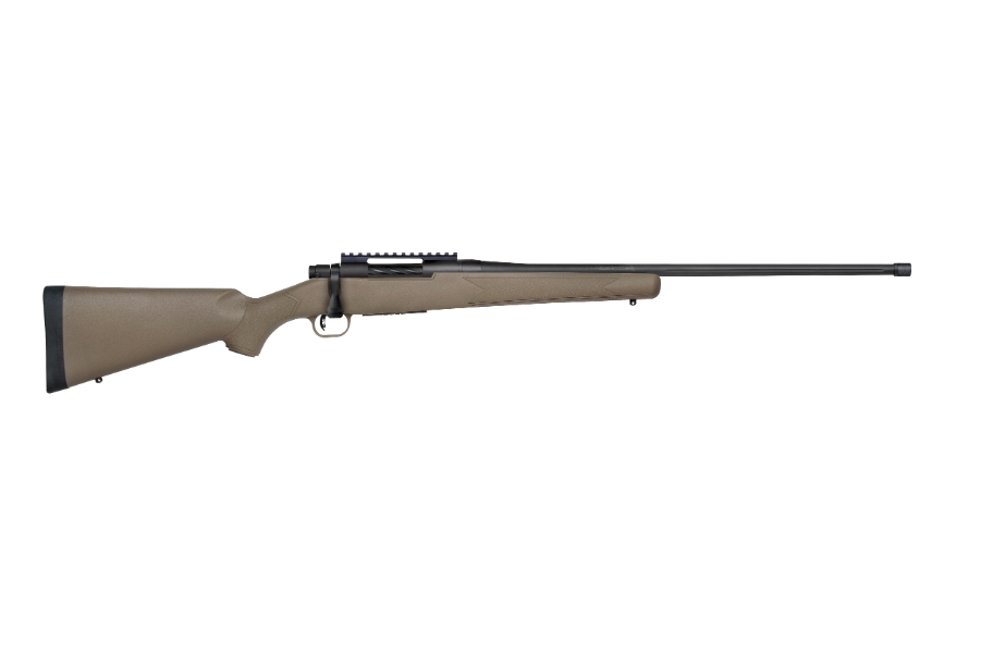 Mossberg Patriot Predator 6.5 PRC rifle with 24-inch threaded barrel and Flat Dark Earth stock
