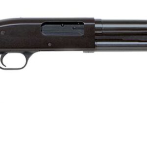 Mossberg 500 Retrograde 12 Gauge, 18.5 Inch - Centurion Armament Co Mossberg 500 Retrograde 12 gauge pump shotgun with 18.5-inch blued barrel