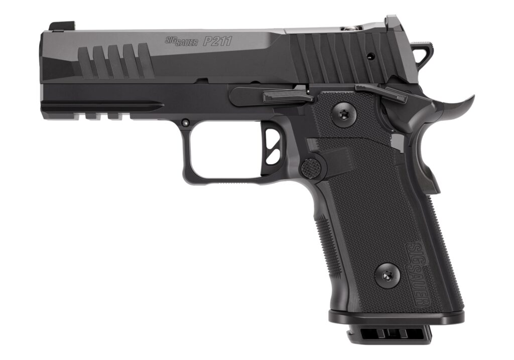 Sig Sauer P211-GT4 9mm handgun with black Nitron finish and G10 grip panels