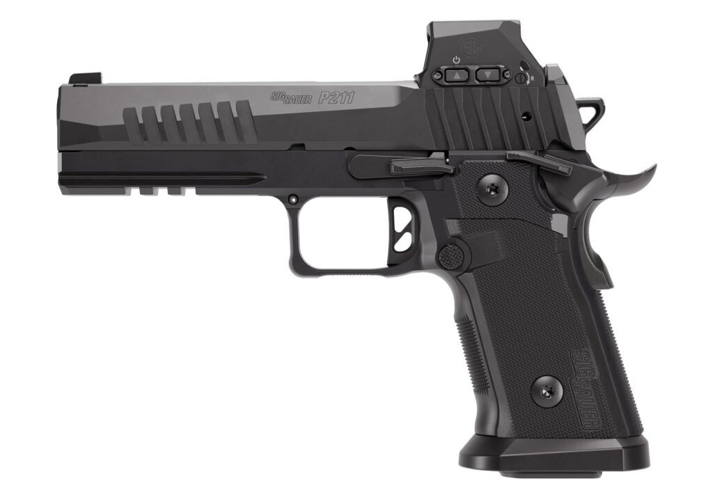 SIG SAUER P211-GT5 9mm Luger pistol with 5-inch barrel and Romeo-X optic