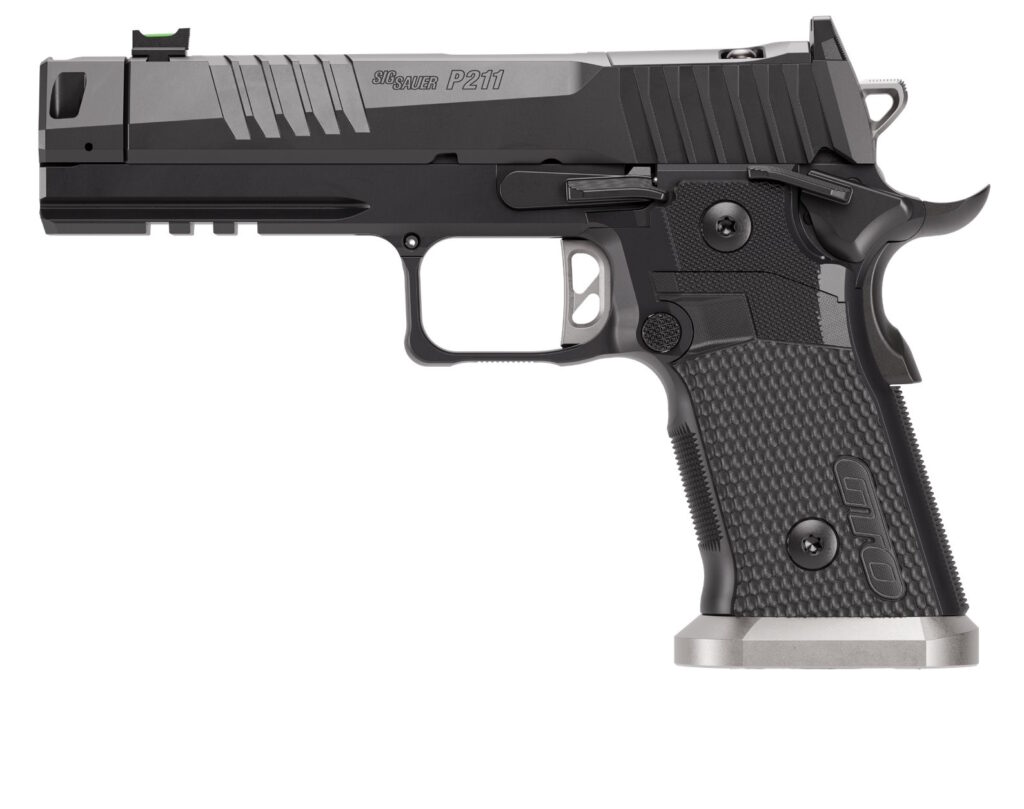SIG Sauer P211-GTO 9mm Luger pistol with black finish and 4.4-inch barrel