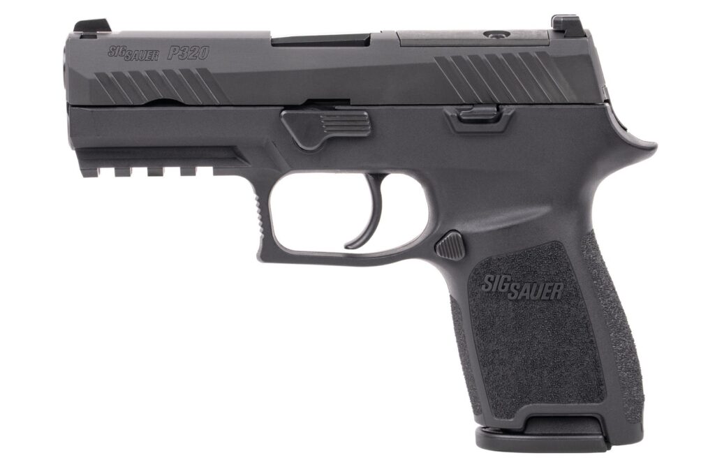 Sig Sauer P320 Compact 9mm handgun with optic-ready slide and 3.9-inch barrel