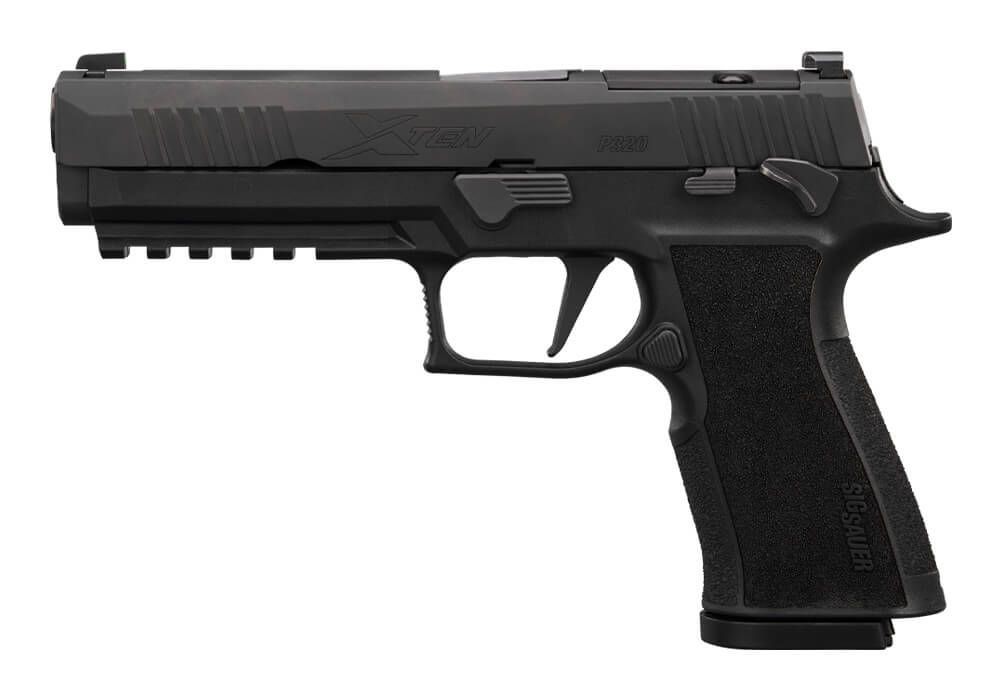 Sig Sauer P320 XTEN 10mm pistol with 5-inch barrel and optic-ready slide
