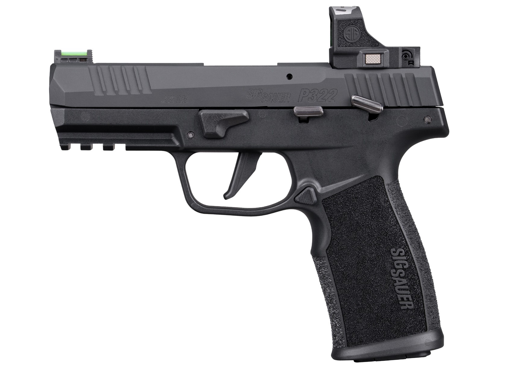 SIG SAUER P322 22LR BLK 4" 20+1 ROMEO RS - Centurion Armament Co SIG SAUER P322 22LR BLK 4" 20+1 ROMEO RS