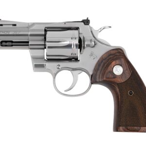 Colt Python .357 Magnum 3-inch stainless revolver with walnut grips