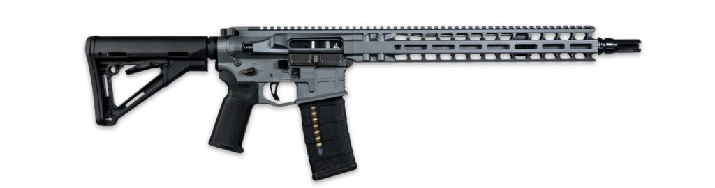 Radian Weapons Model 1 .223 Wylde rifle with 14.5-inch barrel and Radian Gray finish